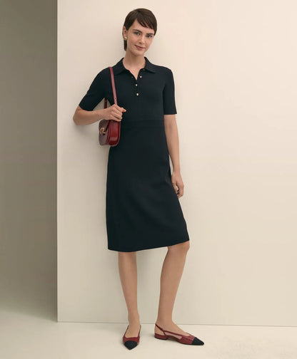 Viscose Polo Knit Dress | Brooks Brothers for sale