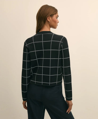 Windowpane Open Cardigan | Brooks Brothers online