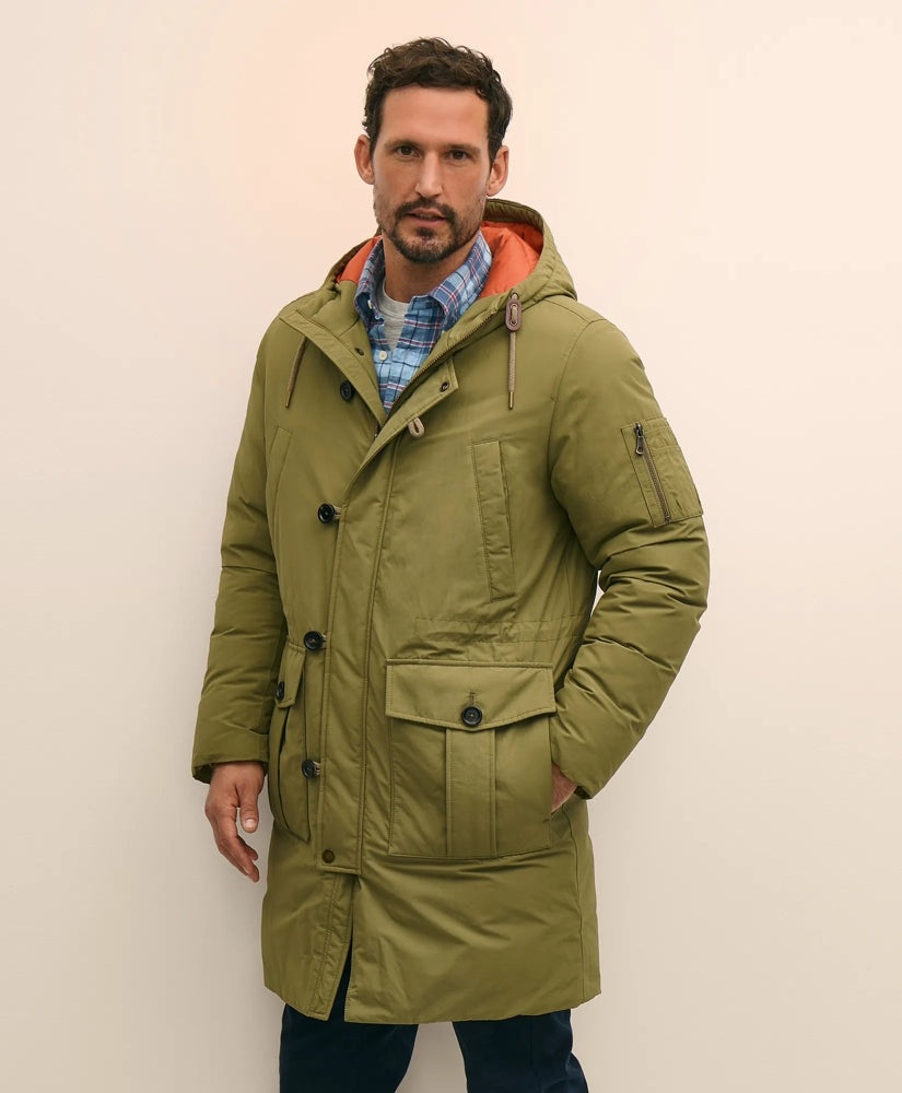 Water-Resistant Down Hooded Parka | Brooks Brothers cheap