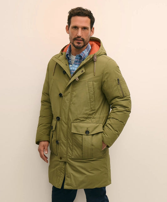 Water-Resistant Down Hooded Parka | Brooks Brothers cheap