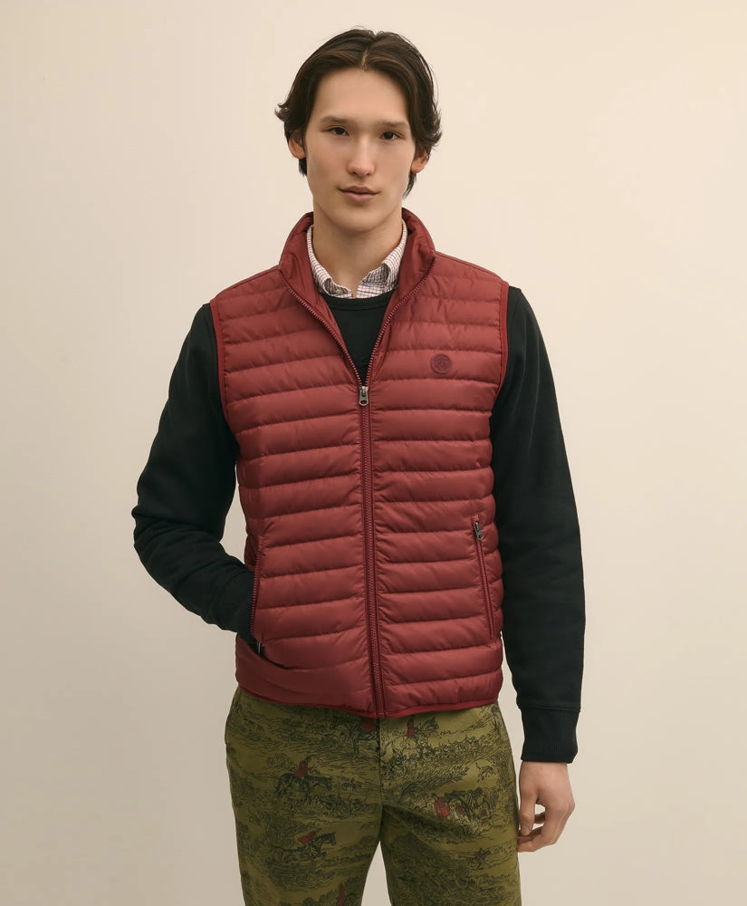 Water-Resistant Down Puffer Vest | Brooks Brothers online shop