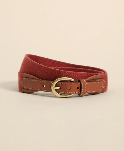 Webbed Leather-Accent Belt | Brooks Brothers sale
