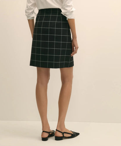 Windowpane Mini Skirt | Brooks Brothers on sale