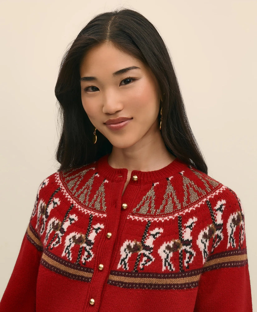 Women's Lunar New Year Merino-Wool-Blend Cardigan | Brooks Brothers sale