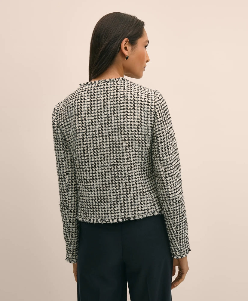 Boucle Zip-Front Jacket | Brooks Brothers online