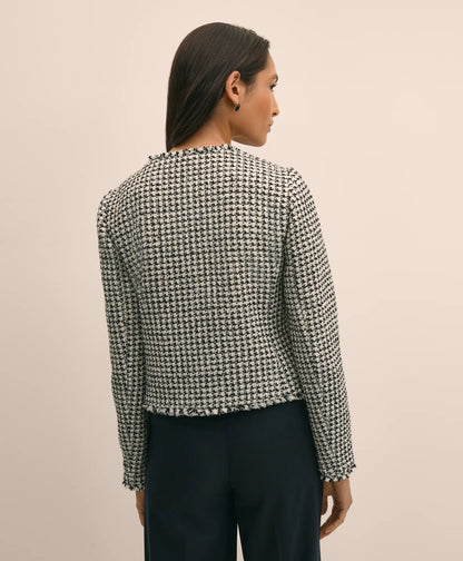 Boucle Zip-Front Jacket | Brooks Brothers online