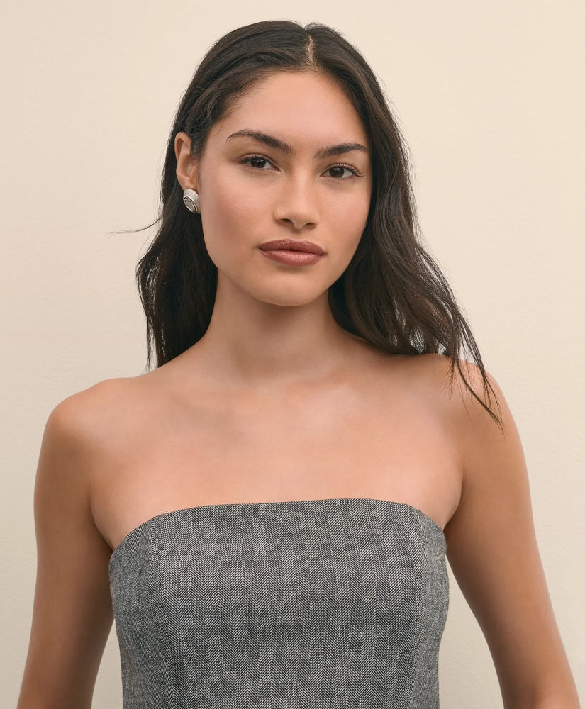 Wool-Blend Herringbone Bustier | Brooks Brothers cheap