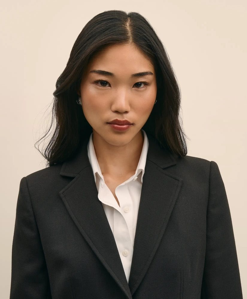 Wool-Blend Horsebit Detail Jacket | Brooks Brothers online shop