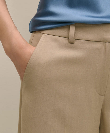 Wool-Blend Wide-Leg Pants | Brooks Brothers cheap