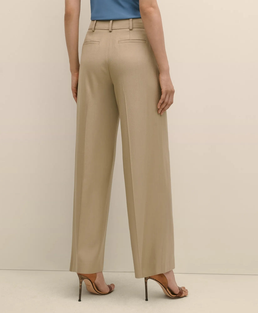 Wool-Blend Wide-Leg Pants | Brooks Brothers cheap
