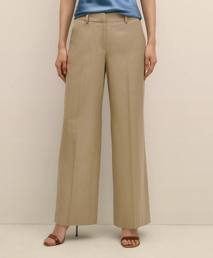 Wool-Blend Wide-Leg Pants | Brooks Brothers cheap