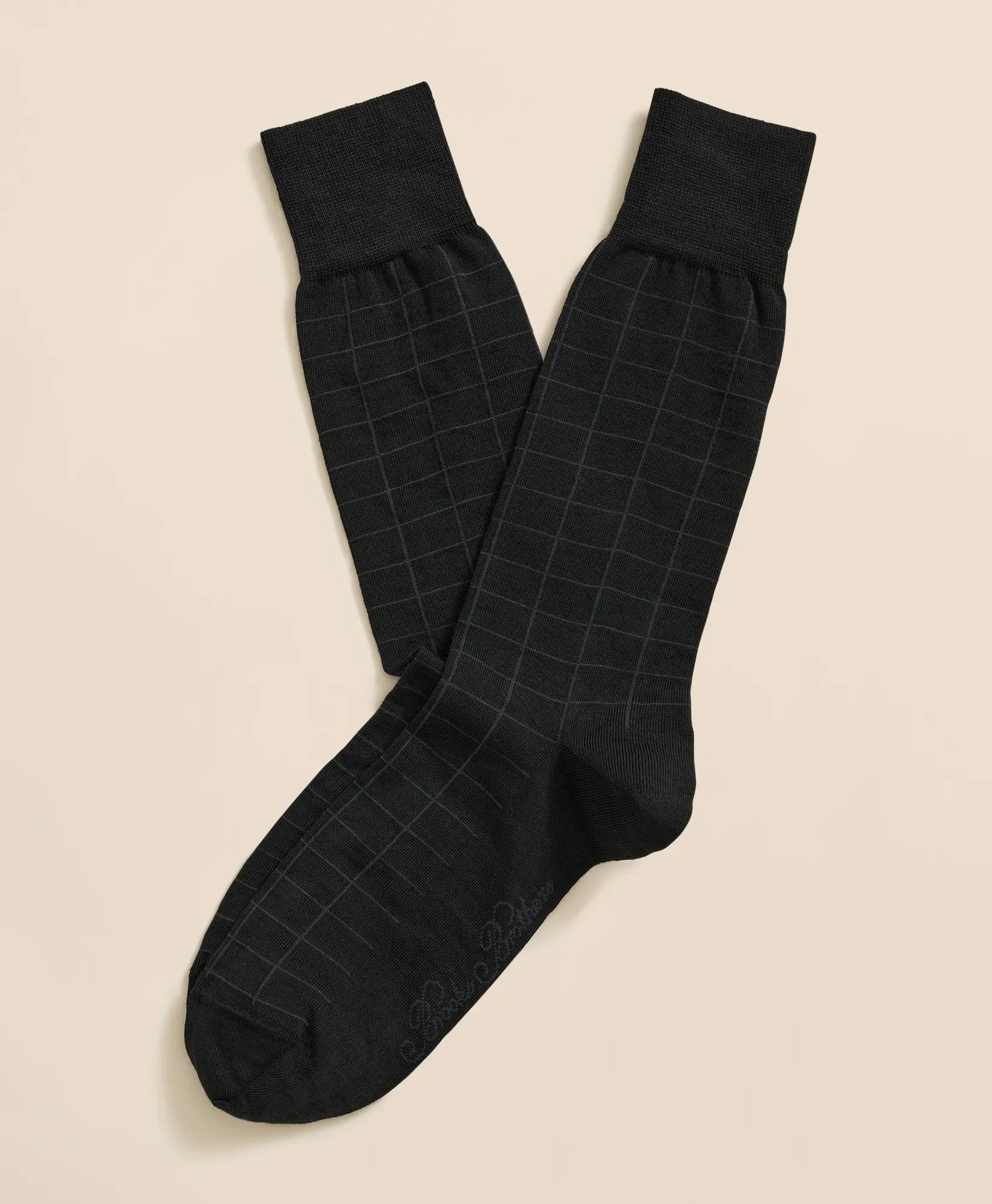 Wool-Blend Windowpane Socks | Brooks Brothers for sale