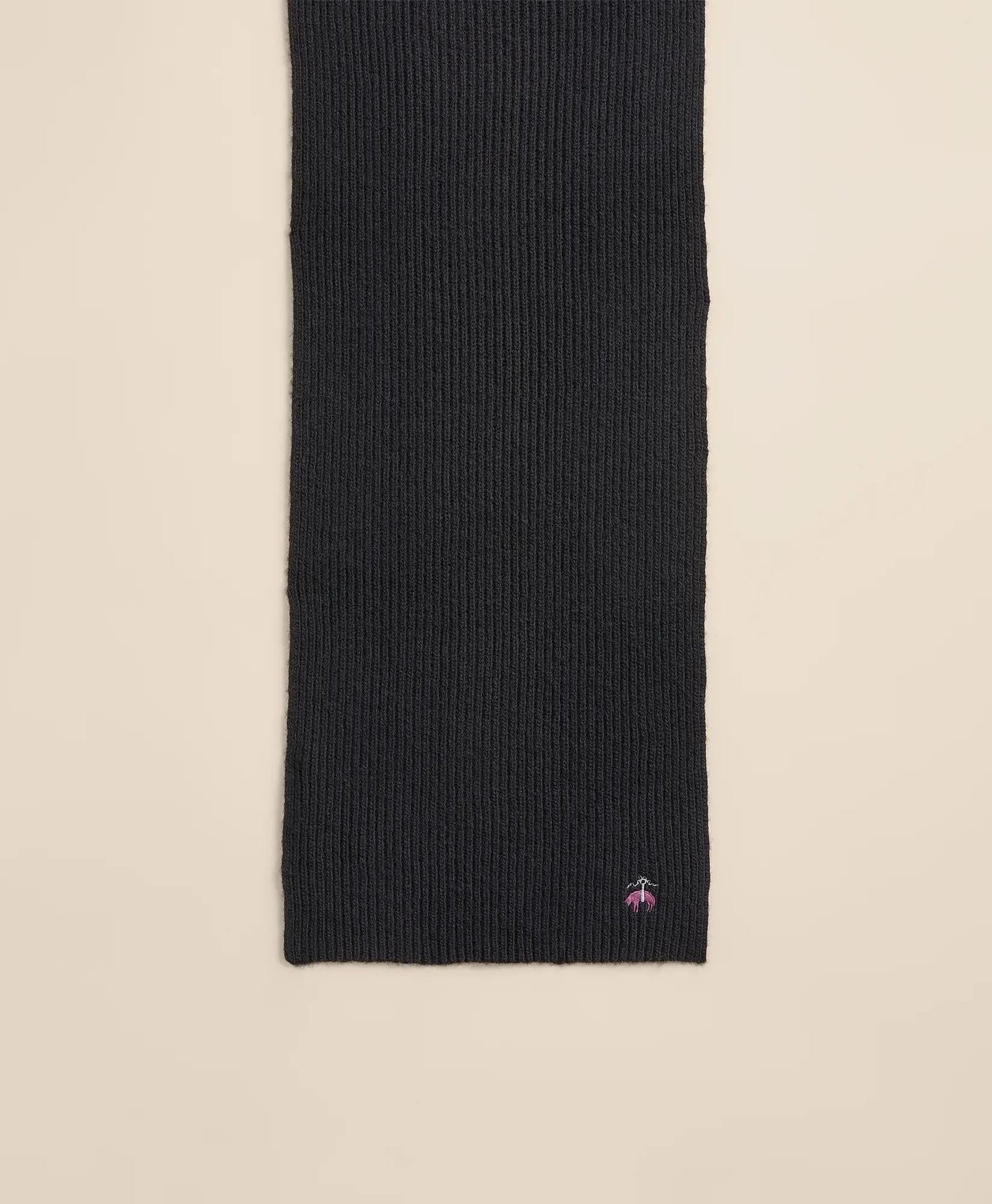 Wool-Cashmere Blend Ribbed Scarf | Brooks Brothers online