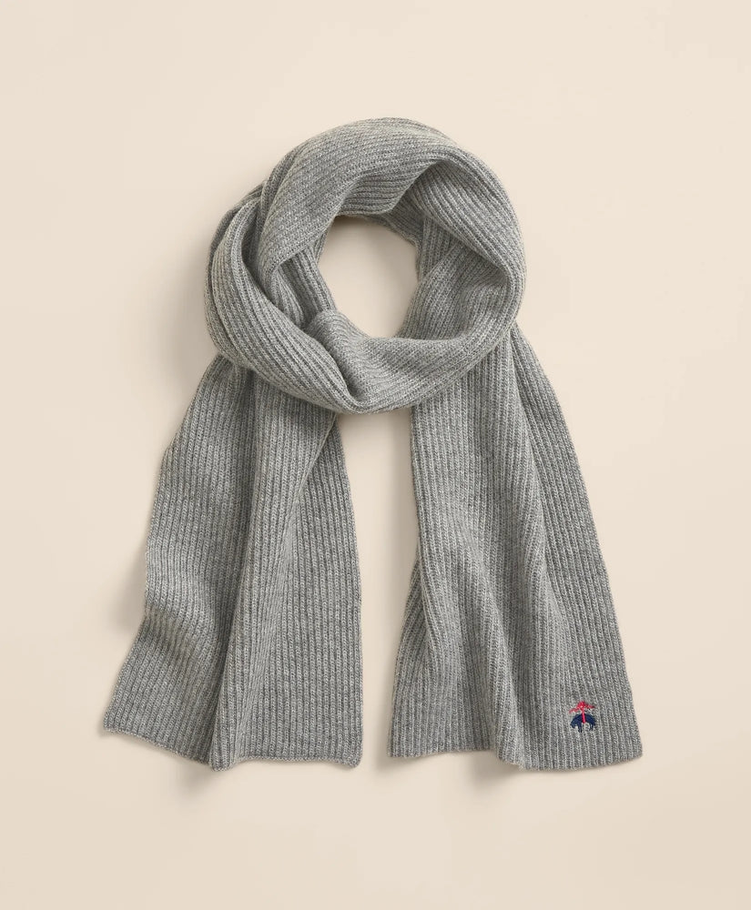 Wool-Cashmere Blend Ribbed Scarf | Brooks Brothers online - US 3288