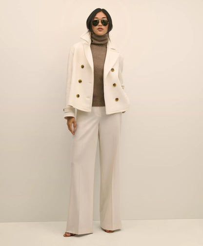 Wool Double-Faced Cropped Peacoat | Brooks Brothers sale