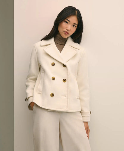 Wool Double-Faced Cropped Peacoat | Brooks Brothers sale