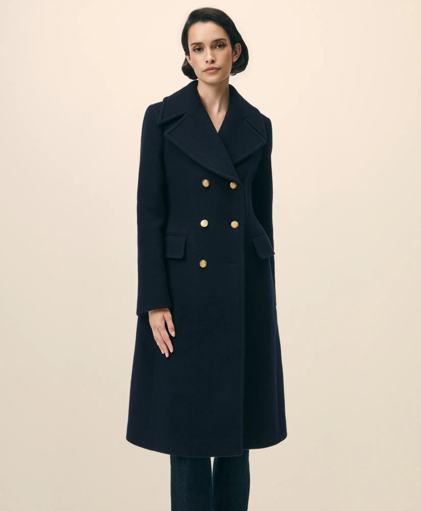 Wool Officer Coat | Brooks Brothers online shop