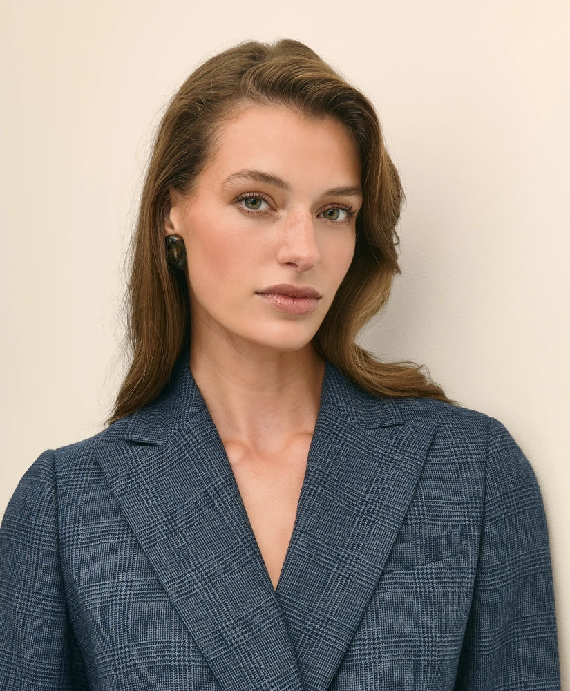 Wool Plaid Double-Breasted Jacket | Brooks Brothers discount
