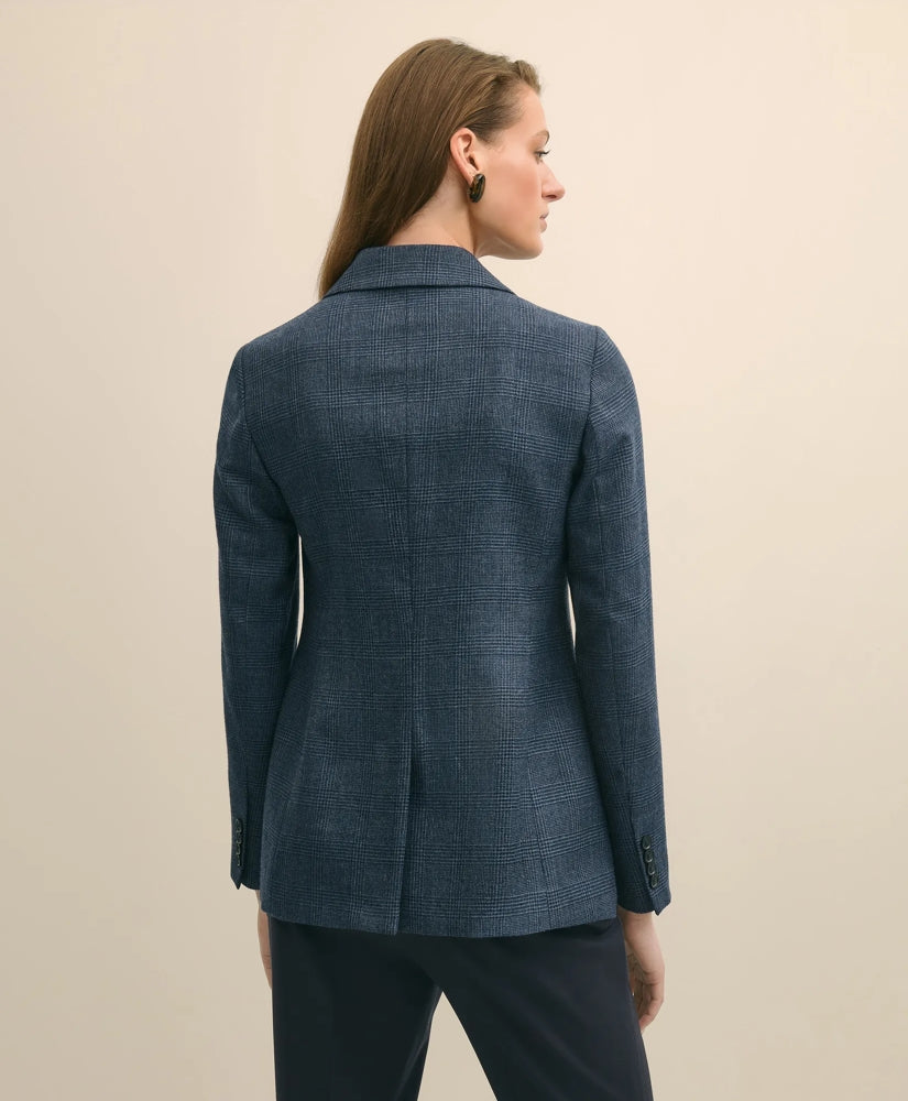 Wool Plaid Double-Breasted Jacket | Brooks Brothers discount