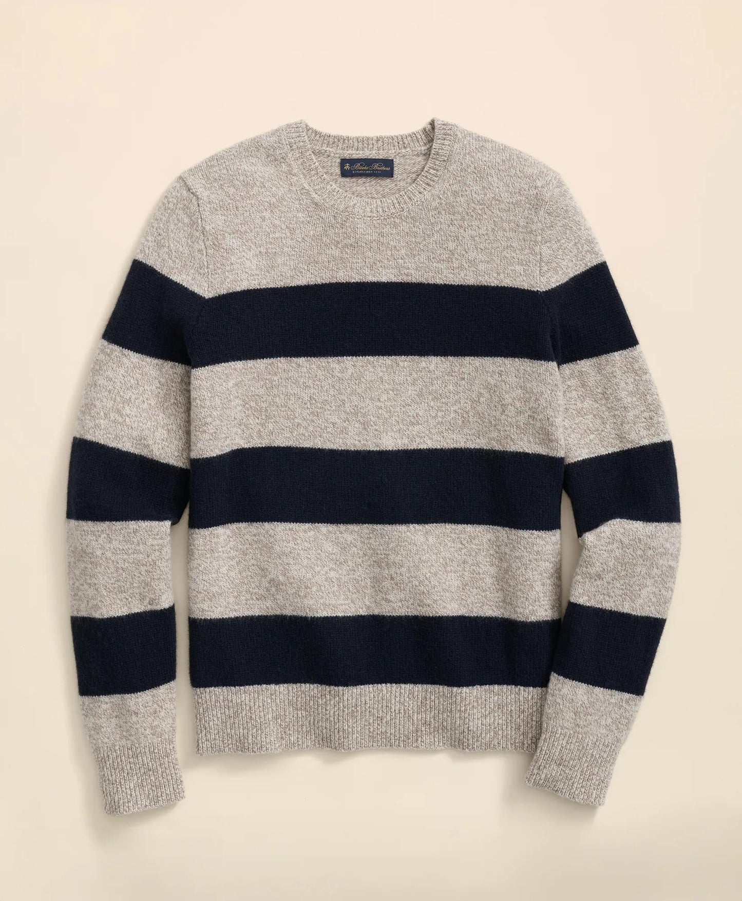 Wool Ragg Stripe Sweater | Brooks Brothers on sale
