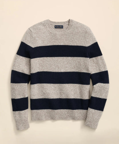 Wool Ragg Stripe Sweater | Brooks Brothers on sale