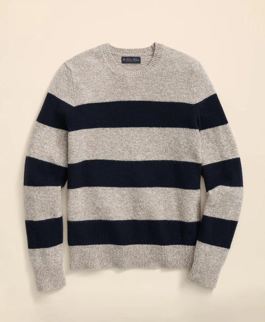 Wool Ragg Stripe Sweater | Brooks Brothers on sale