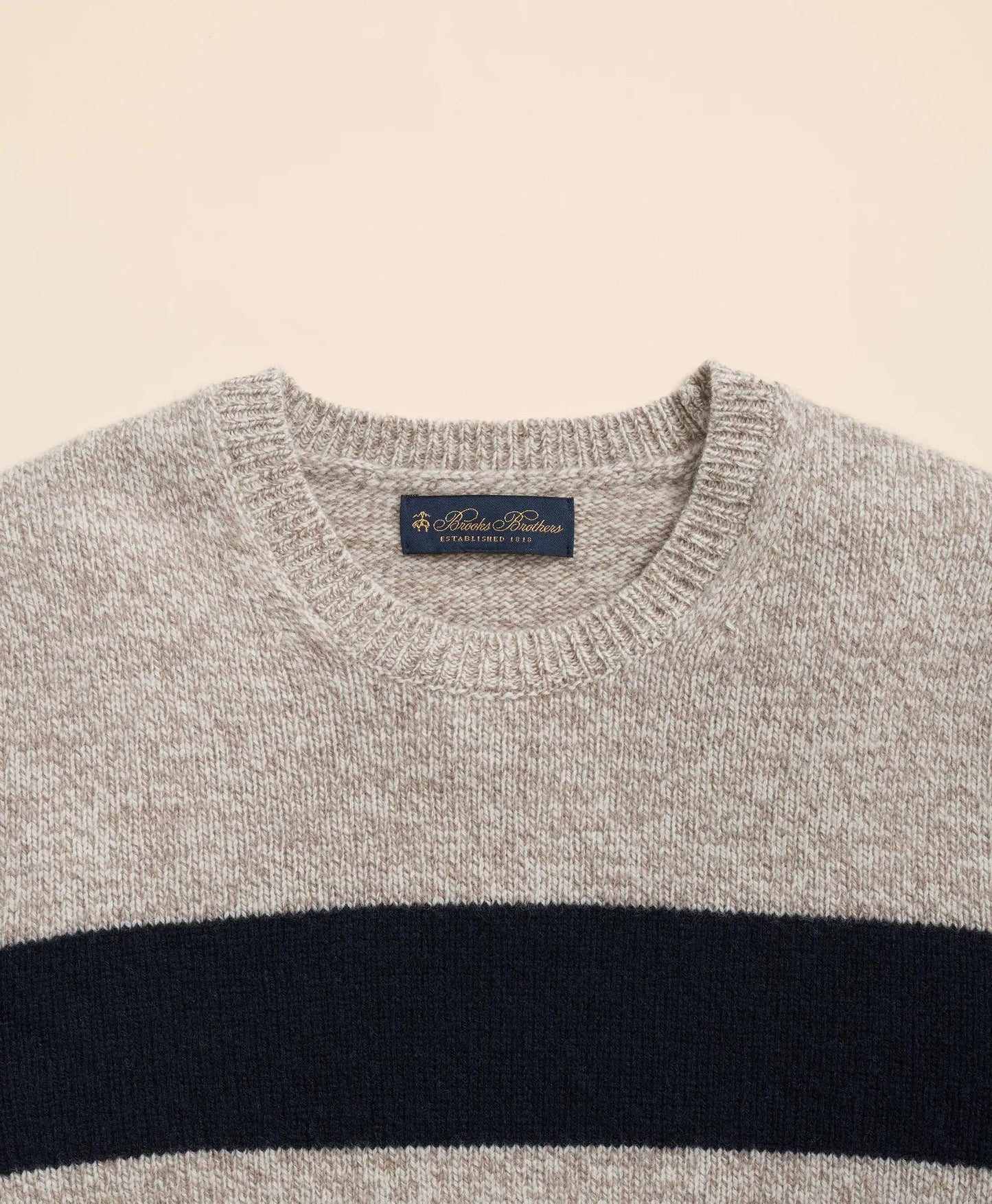Wool Ragg Stripe Sweater | Brooks Brothers on sale