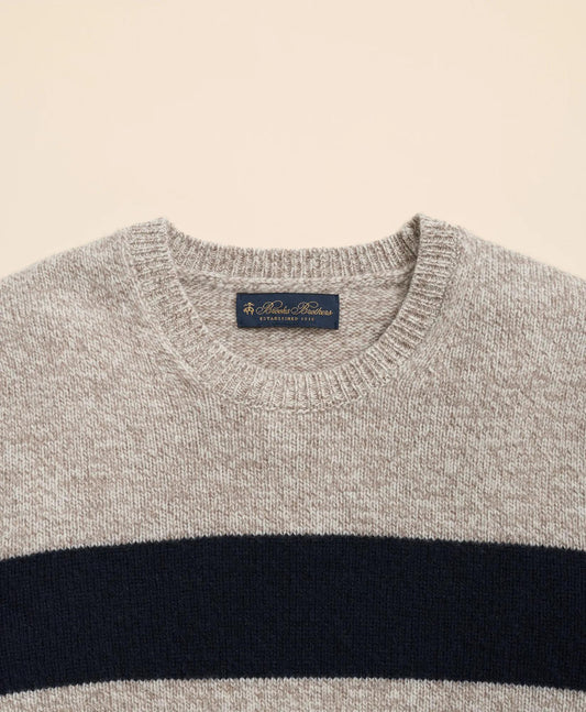Wool Ragg Stripe Sweater | Brooks Brothers on sale