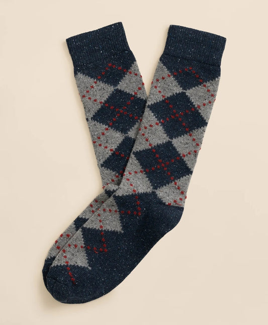 Wool-Silk Blend Argyle Socks | Brooks Brothers sale - US 9882