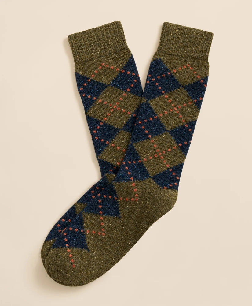Wool-Silk Blend Argyle Socks | Brooks Brothers sale - US 9882