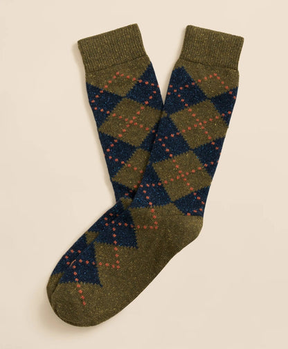 Wool-Silk Blend Argyle Socks | Brooks Brothers sale - US 9882