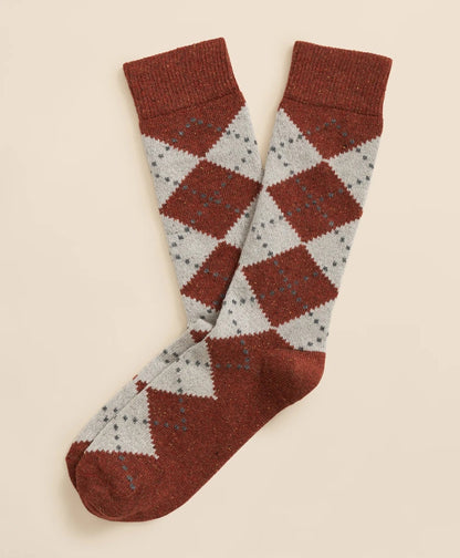 Wool-Silk Blend Argyle Socks | Brooks Brothers sale - US 9882