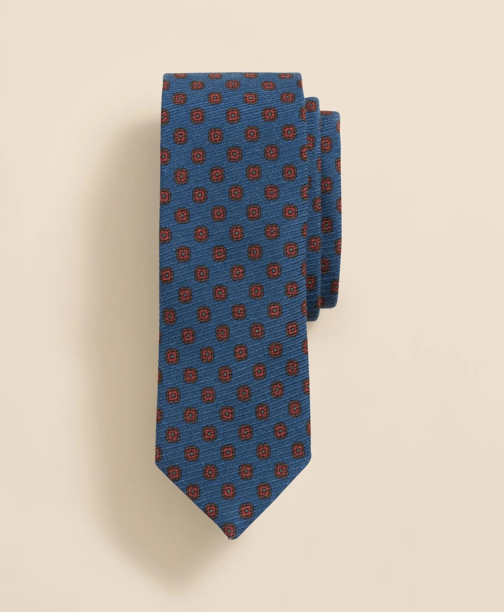 Wool-Silk Spaced Flower Tie | Brooks Brothers discount