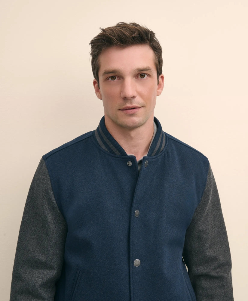 Wool Varsity Jacket | Brooks Brothers for sale