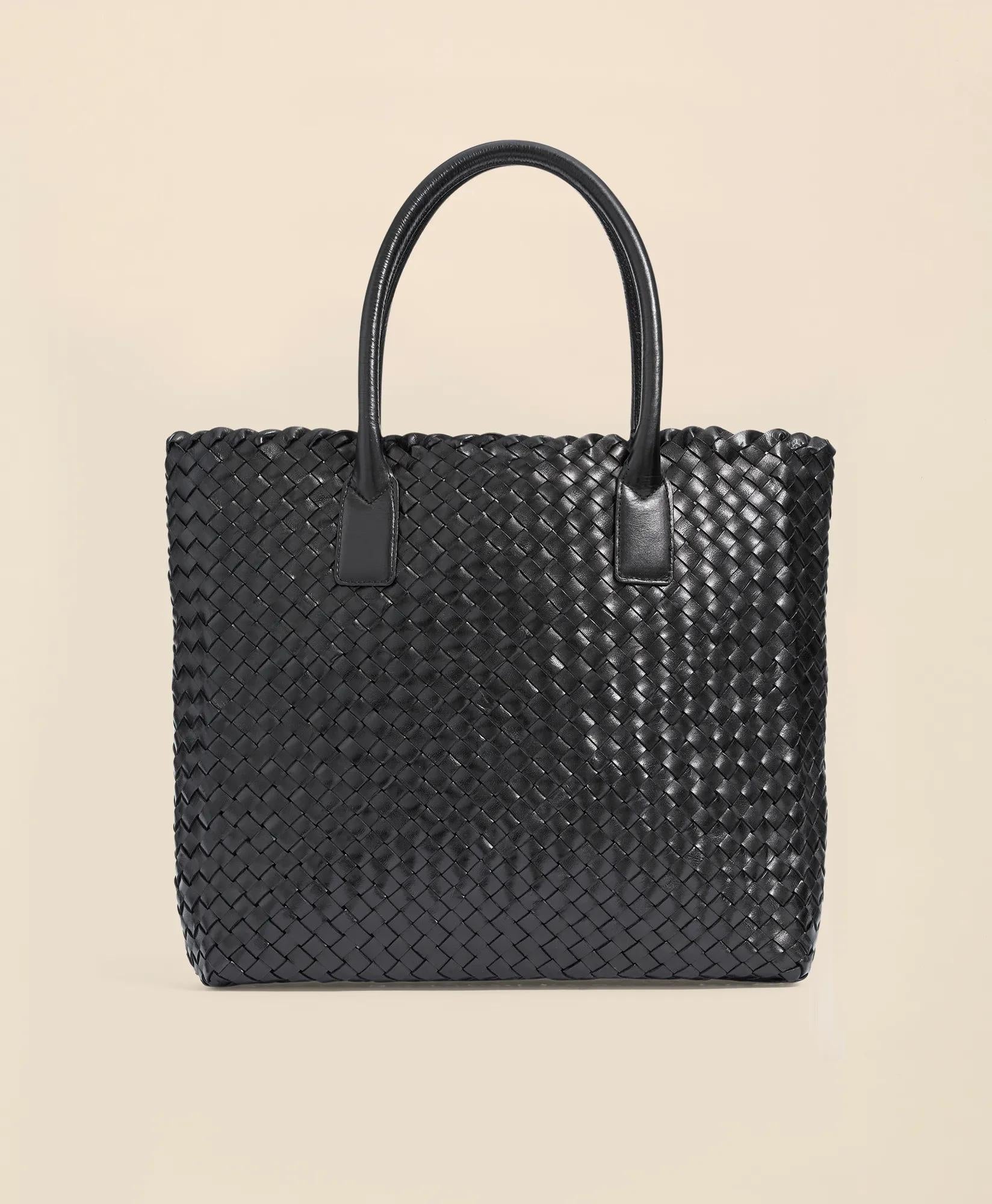 Woven Leather Tote Bag | Brooks Brothers online