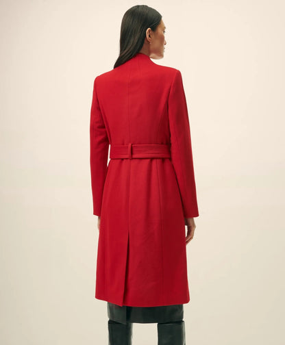 Wrap Coat in Water-Repellent Brushed-Twill Wool | Brooks Brothers on sale