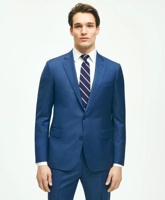 Classic Fit Wool Sharkskin 1818 Suit | Brooks Brothers online shop
