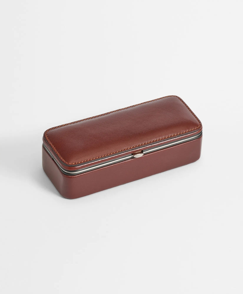 Travel Dominoes Game With Calfskin Case | Brooks Brothers discount