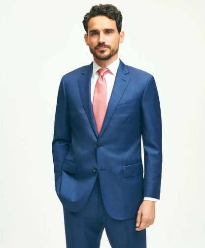 Traditional Fit Wool Sharkskin 1818 Suit | Brooks Brothers for sale