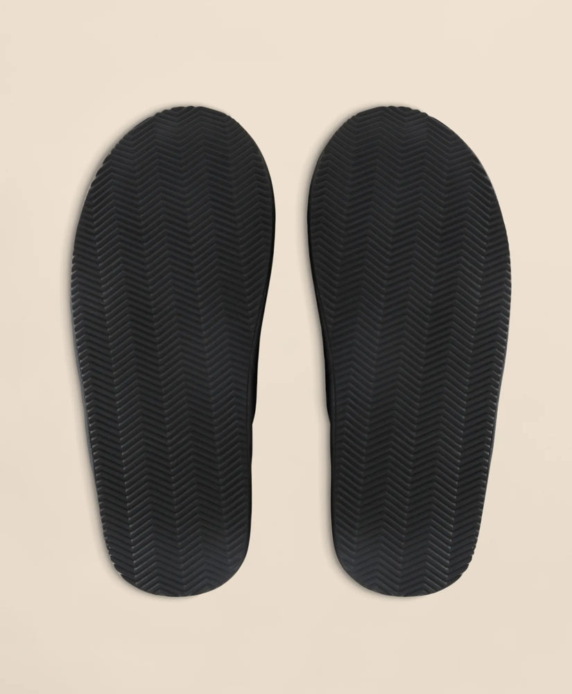 Shearling Lined Leather Slippers | Brooks Brothers on sale
