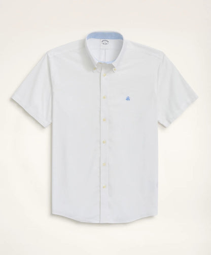 Stretch Non-Iron Oxford Button-Down Collar Short-Sleeve Sport Shirt | Brooks Brothers online shop - US 8093