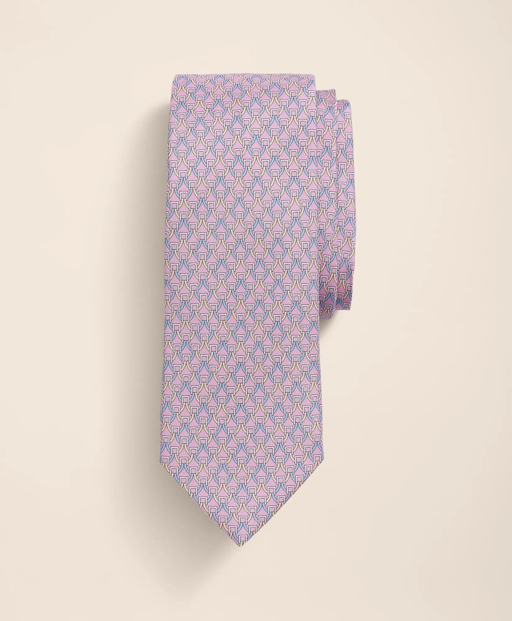 Silk Bit Link Motif Tie | Brooks Brothers on sale