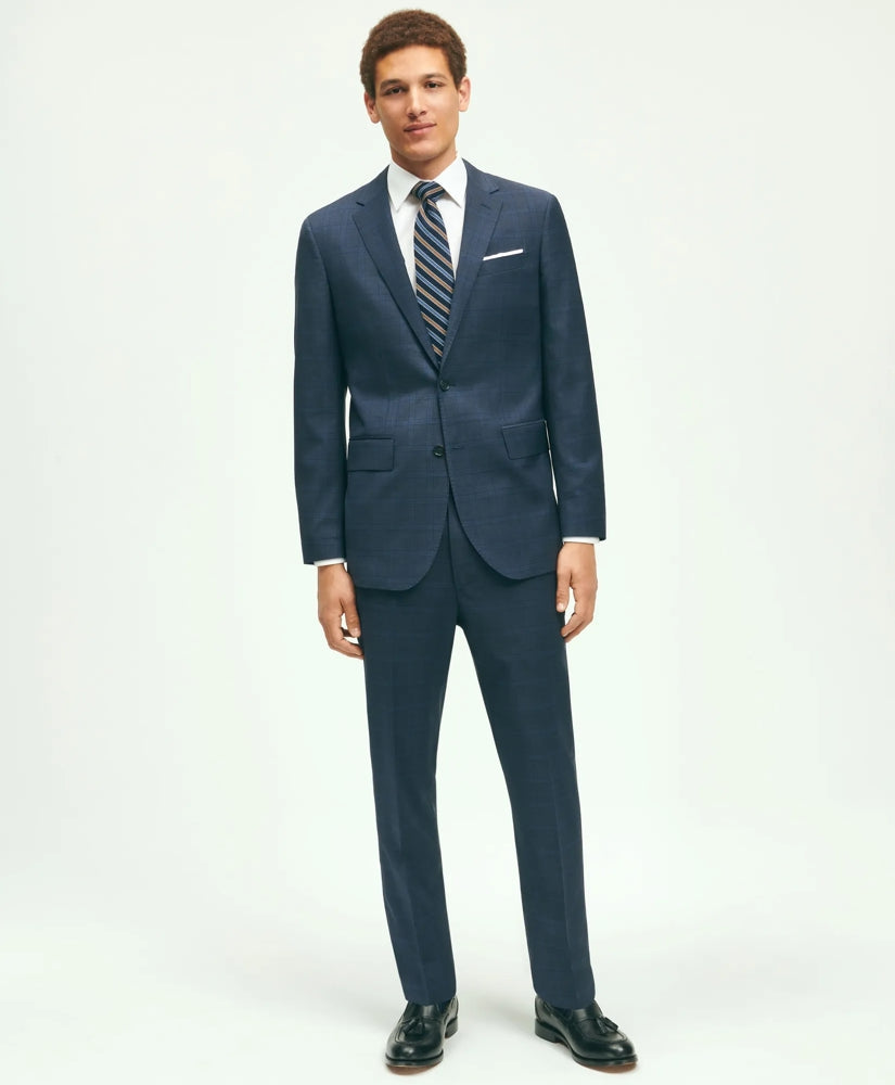 Slim Fit Wool Checked 1818 Suit | Brooks Brothers sale