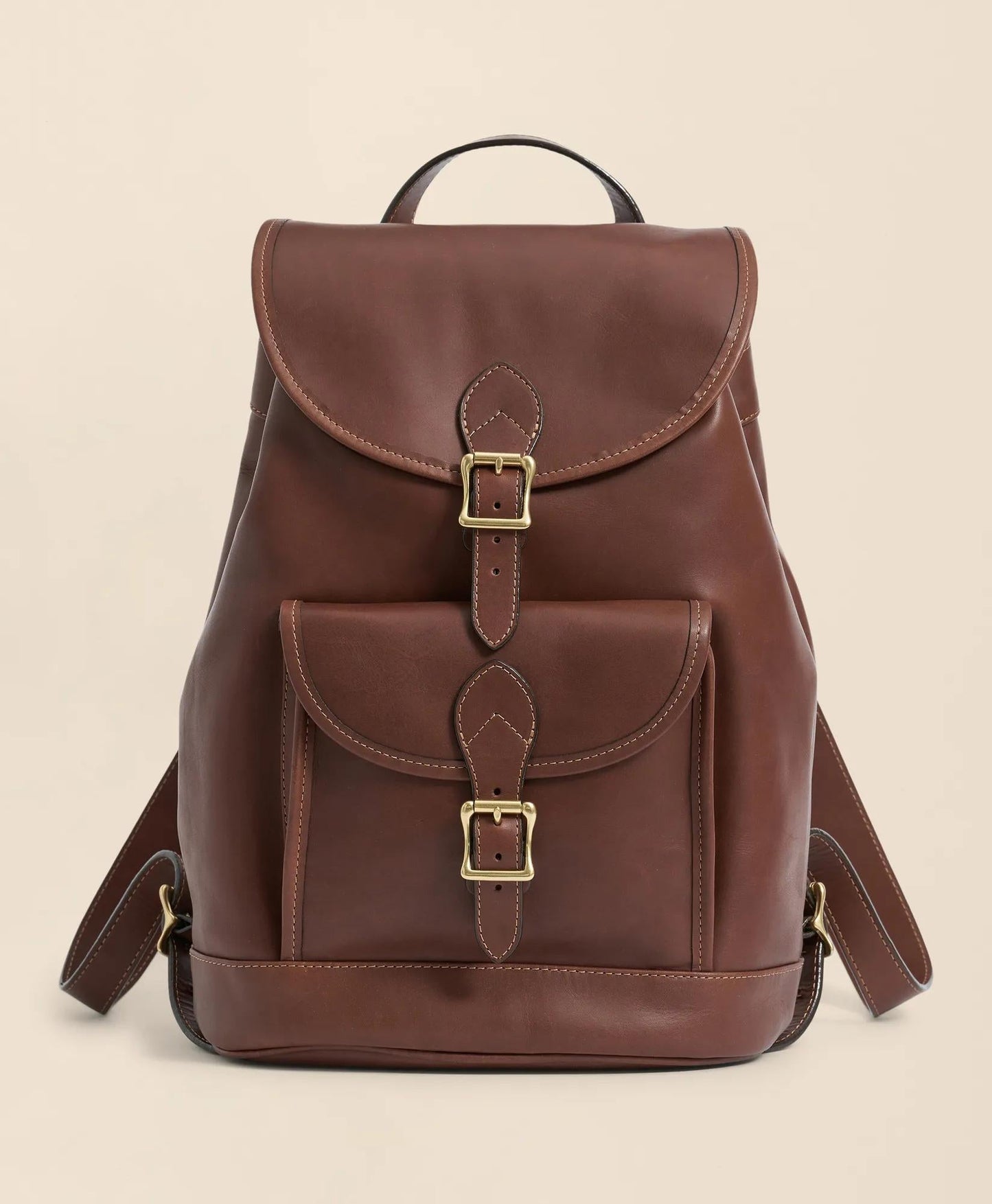 Leather Drawstring Backpack | Brooks Brothers online shop