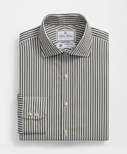Brooks Brothers X Thomas Mason® Cotton English Collar, Striped Dress Shirt | Brooks Brothers online