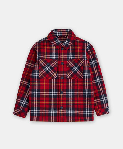 Boys Plaid Flannel Teddy Fleece Shirt Jacket | Brooks Brothers online