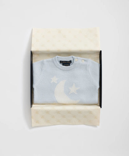 Cashmere Moon Motif Onesie | Brooks Brothers sale