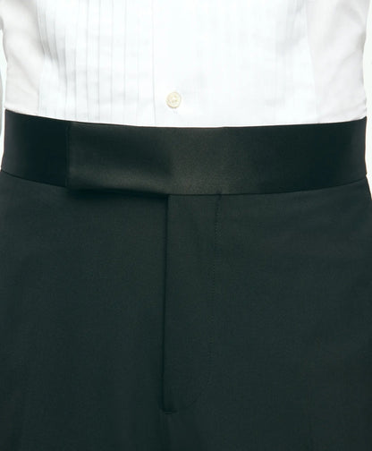 Black Fleece Tuxedo Pants in Wool-Silk | Brooks Brothers online shop