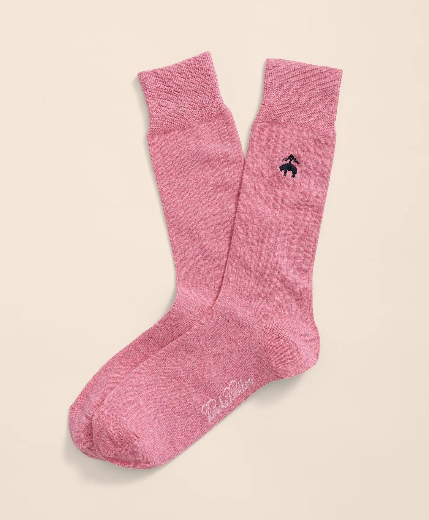 Cotton Blend Ribbed Socks with Embroidered Golden Fleece® | Brooks Brothers for sale