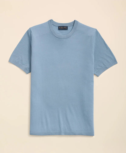 Lightweight Luxe All-Season Sweater, Short Sleeve Crewneck | Brooks Brothers online - US 4614